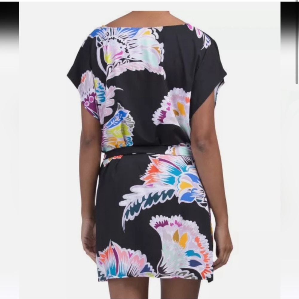 Trina Turk Seychelles Tunic Swim Cover-Up Dress Size Large - Picture 2 of 5